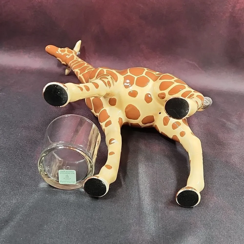 💜PartyLite Giraffe African Inspiration Tealight/Votive Candle Holder